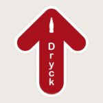 Golvpil röd Dryck uppåt