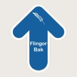 Golvpil blå Flingor, Bak uppåt