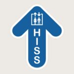 Golvpil blå Hiss uppåt