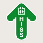 Golvpil grön Hiss vertikal