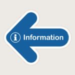 Golvpil blå Information vänster