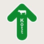 Golvpil Grön Kött vertikal