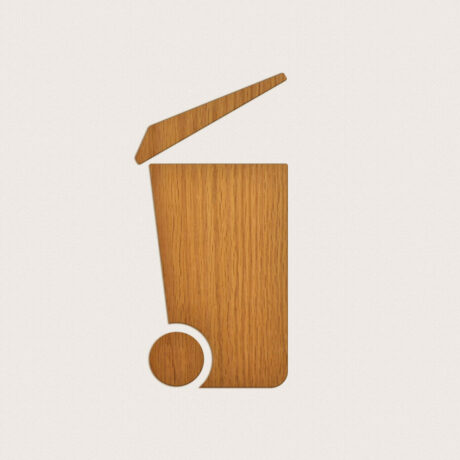 Konturskuret Piktogram Soprum i Trä