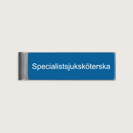 Namnskylt Specialistsjuksköterska med militärklämma