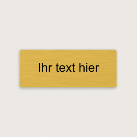 Namesschild messing 80 x 30 mm jcde5214