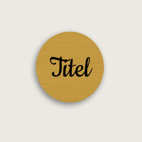 Namesschild messing rund 45 x 45 mm jcde5221