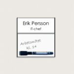 Rumsskylt med whiteboard jcgt1868