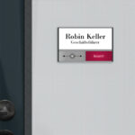 Türschild Büro 150 x 93 mm an der tür
