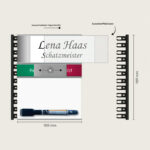 Türschild Büro frie_besetzt mit whiteboard Auswechselbarer Papierstreifen jcde1869