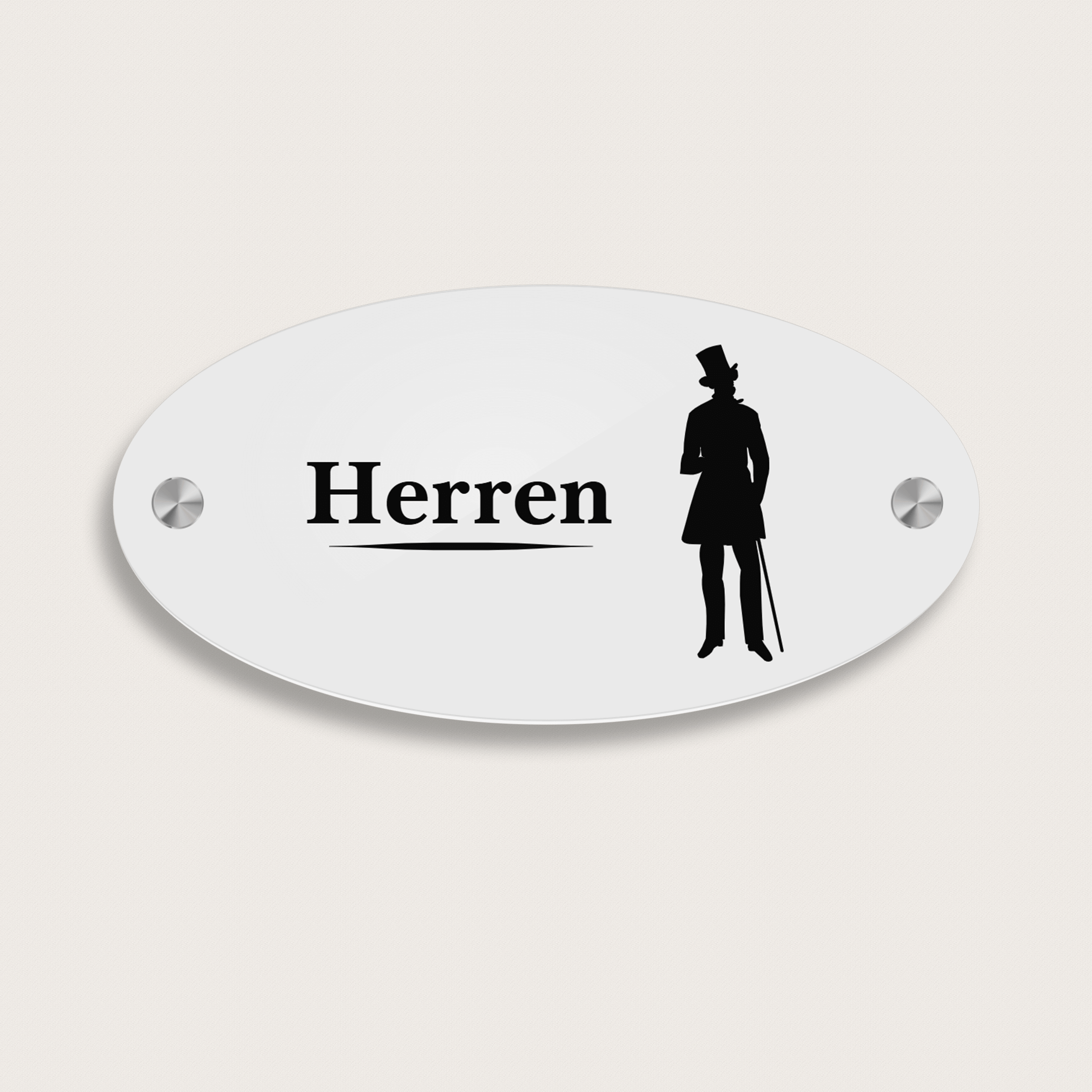 Türschild Herren aus Acryl 200 x 100 mm