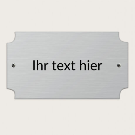 Türschild mit Runde ecken aus metall jcde4853