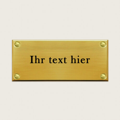 Türschild Torino Messing blank jcde4775