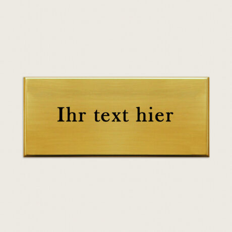 Türschild Torino Messing blank jcde4788 doppelseitiges Klebeband