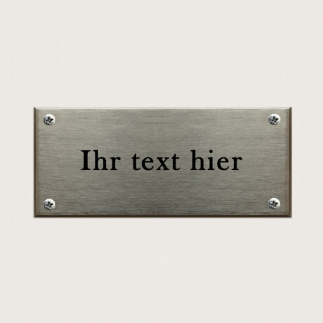 Türschild Torino Vernickeltes Messing jcde4777