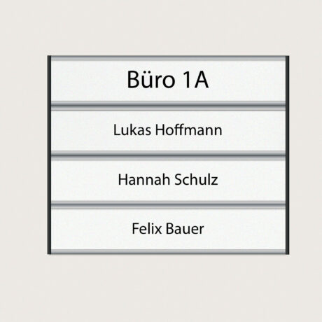 Türschild mit Register jcde1899