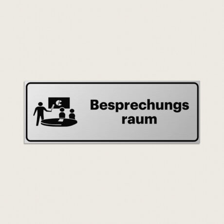 Besprechungsraum schild aus metall 225 x 80 mm