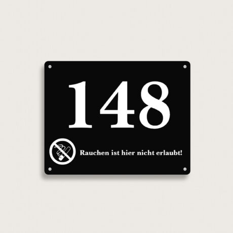 Hausnummernschilder aus Kunststoff 180 x 140 mm