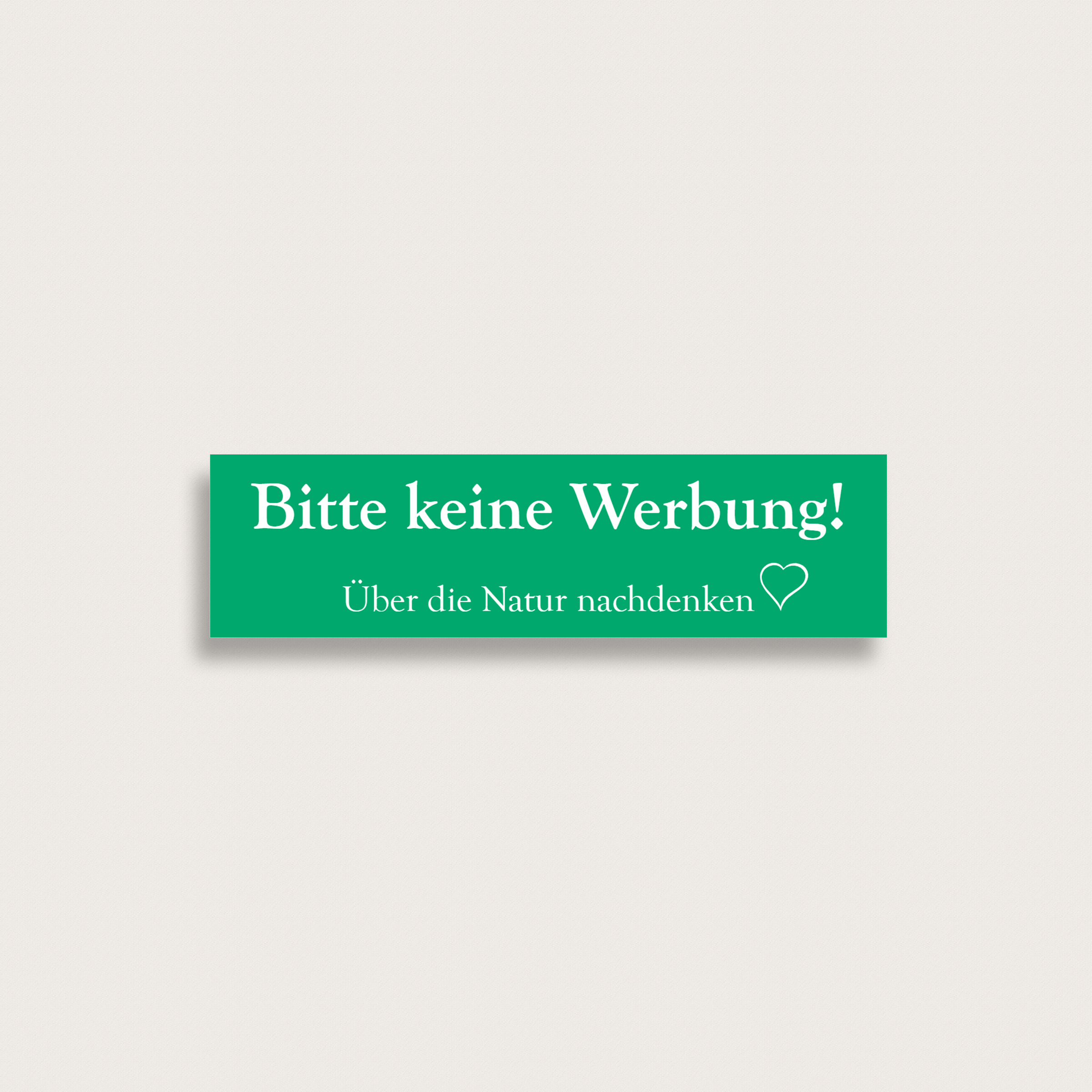 Keine-Werbung-Danke-Schild-aus-Kunststoff-110-x-30-mm