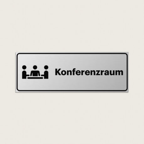 Konferenzraum schild aus metall 225 x 80 mm