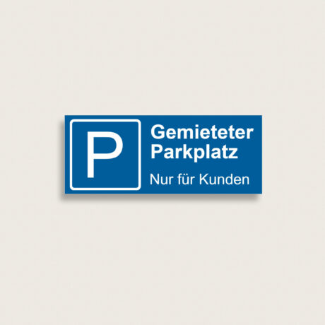 Parkplatzschilder aus Kunststoff 200 x 80 mm