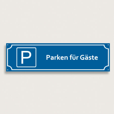 Parkplatzschilder nur fur Gaste aus Aluminium 440 x 120 mm
