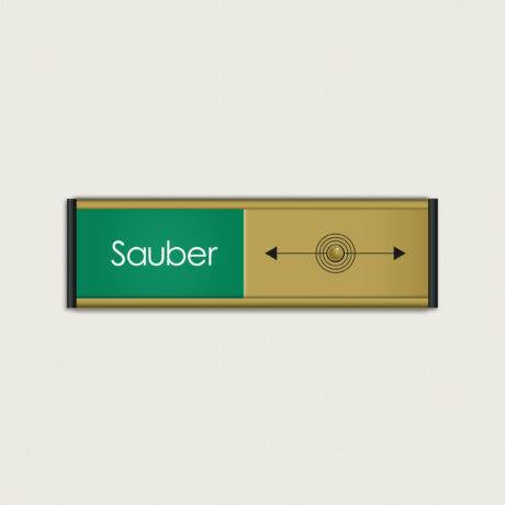 Sauber schmutzig schild Gold jcde1906