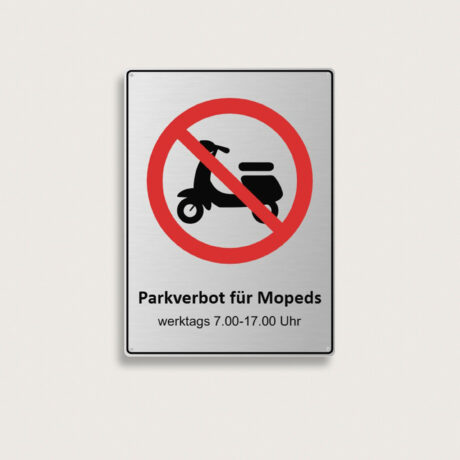 Parkverbotsschilder aus Metall 210 x 287 mm