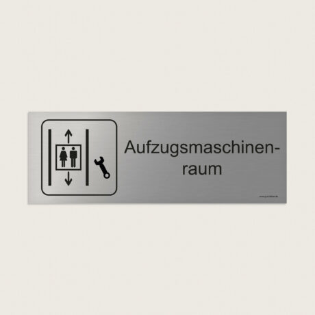 Hinweisschild Aufzugsmaschinenraum jcde229