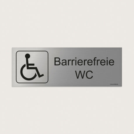 Hinweisschild Barrierefreie WC jcde255
