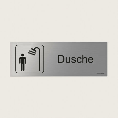 Hinweisschild Dusche herren jcde212