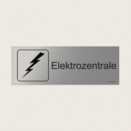Hinweisschild Elektrozentral jcde215