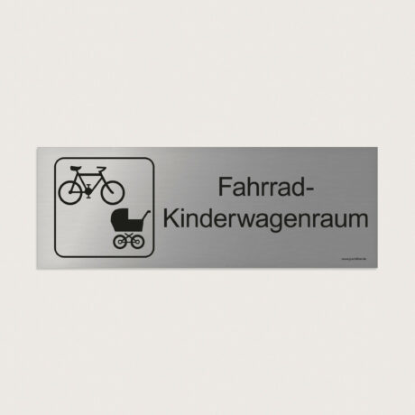 Hinweisschild Fahrrad Kinderwagenraum jcde206