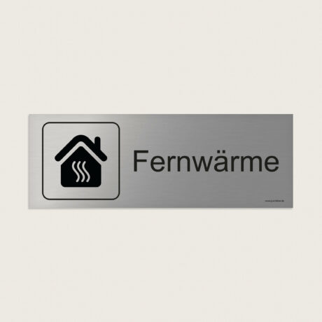 Hinweisschild Fernwärme jcde219
