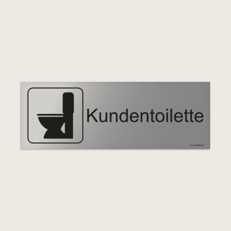 Hinweisschild Kundenttoilette jcde236