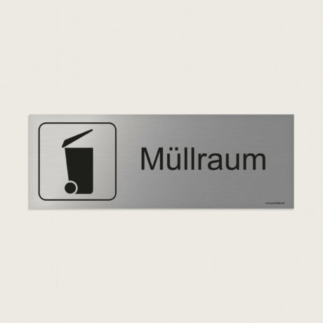 Hinweisschild Müllraum jcde263