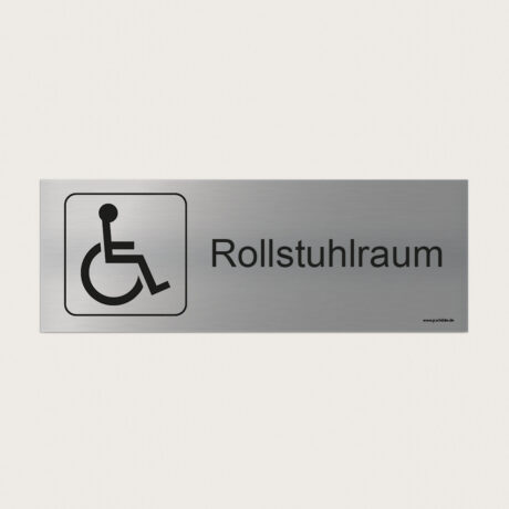 Hinweisschild Rollstuhlraum jcde254