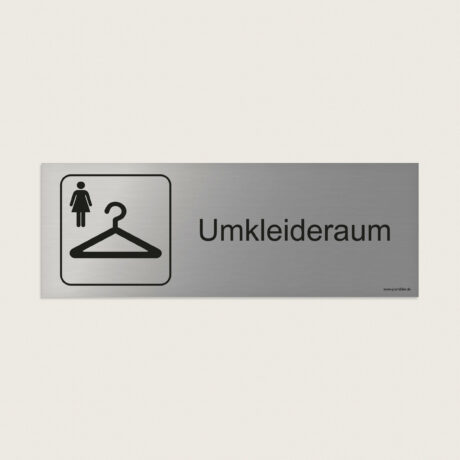 Hinweisschild Umkleideraum damen jcde244