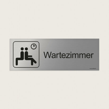 Hinweisschild Wartezimmer jcde281