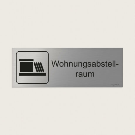 Hinweisschild Wohnungsabstellraum jcde240